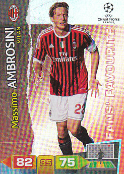 Massimo Ambrosini A.C. Milan 2011/12 Panini Adrenalyn XL CL Fans